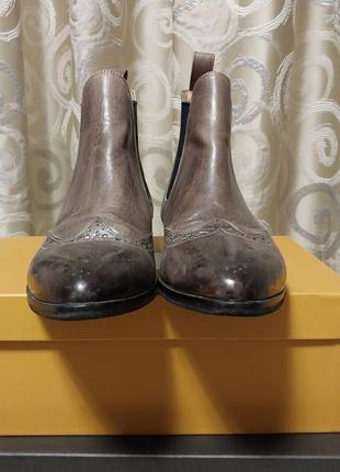 Качественные стильные кожаные брендовые ботинки челси melvin &amp; hamilton4 фото
