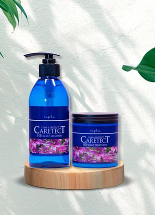 Разлив от 50мл napla caretect hb scalp набором шампунь, маска для чувствительной кожи голвы