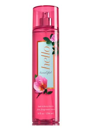 Парфюмированный спрей bath and body works hello beautiful