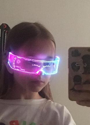 Очки лед киберпанк led cuberpunk technology glasses