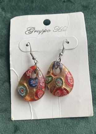 Серьги шарики бижутерия