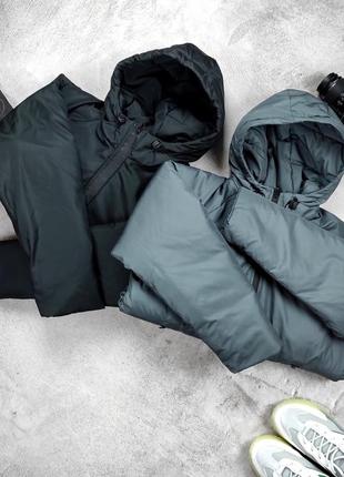Серая мужская куртка зимняя с капюшоном топ качество6 фото