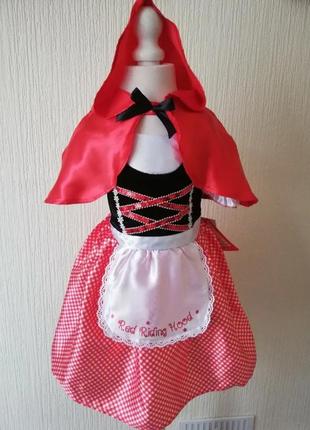 F&amp;f костюм червона шапочка дівчинці 7-8 л 122-128 см
