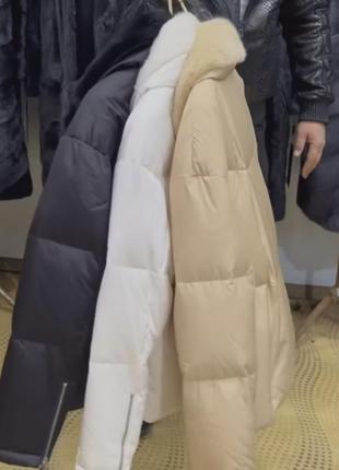 Женский пуховик с норкой