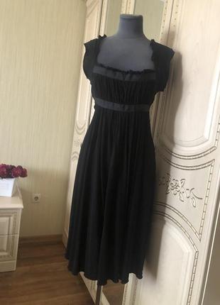 Изумительное шелковистое платье сарафан, вискоза, оригинал trussardi
