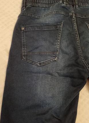 Шорты джинсовые, мужские, на резинке, s, новые, стрейч, качество супер5 фото