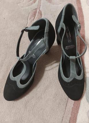Туфли в стиле mary  jane из натур.замши 5th  avеnua    возможен торг.9 фото