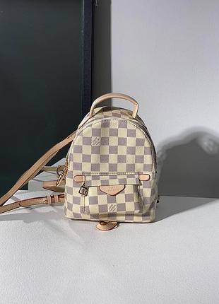 Женский рюкзак louis vuitton palm springs mini ivory