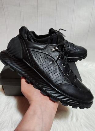 Шкіряні кросівки ecco exostrike2 фото