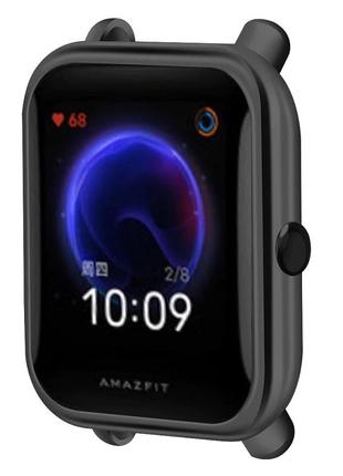 Защитный чехол для смарт часов amazfit bip u черный3 фото