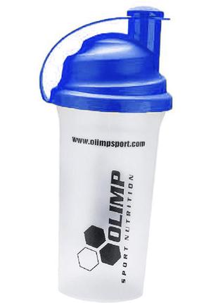 Шейкер спортивный, shaker, olimp nutrition 700мл прозрачно-синий (09283001)