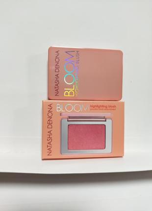 Natasha denona mini bloom highlighting blush рум'яна-хайлайтер для обличчя5 фото