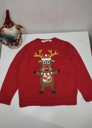 Кофта, светр, джемпер, новорічна кофтинка, святкова1 фото