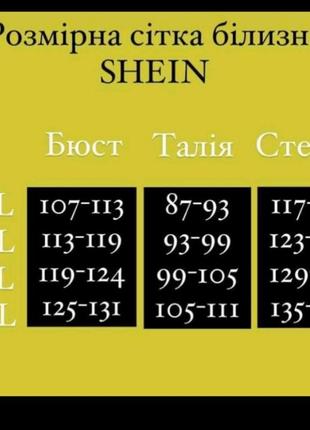 Комплекти білизки бра і трусики боді shein великих розмірів.2 фото