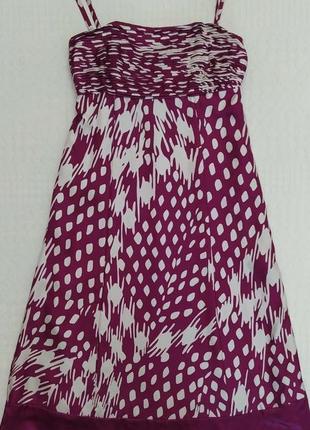 Шовкова сукня, від ted baker, шовк 💯, на бретельках, пряма