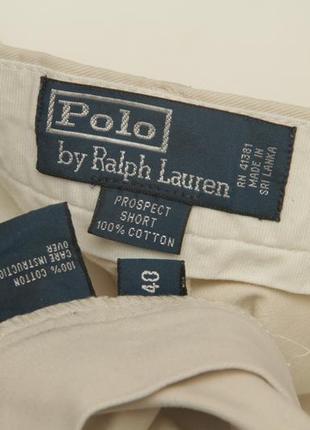 Polo ralph lauren рр 40 prospect short шорты из хлопка, плотная чино ткань7 фото