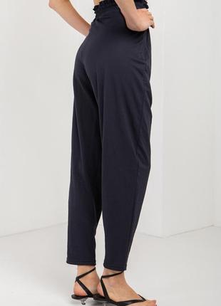 Модные летние брюки  с рюшей на высокой талии4 фото