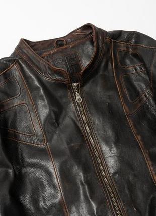 Sf vintage leather jacket&nbsp;мужская кожаная куртка2 фото