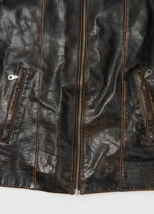 Sf vintage leather jacket&nbsp;мужская кожаная куртка4 фото