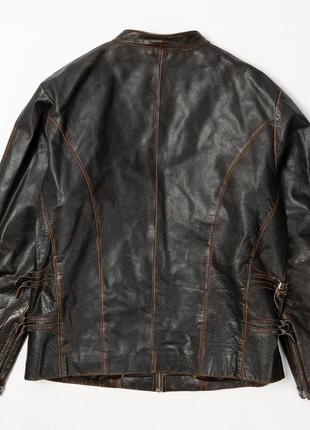 Sf vintage leather jacket&nbsp;мужская кожаная куртка6 фото