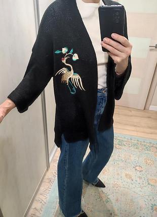 Вишитий кардиган від zara