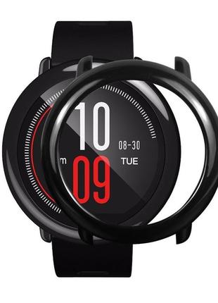 Захисний бампер для смарт годинника amazfit pace чорний