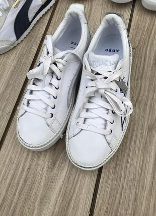 Кроссовки puma platform trace aderout blue white кроссовки для спорта бега атлетики спорт зала8 фото