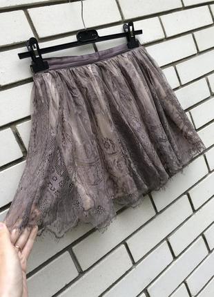 Кружевная ,гипюровая,ажурная юбка h&m5 фото