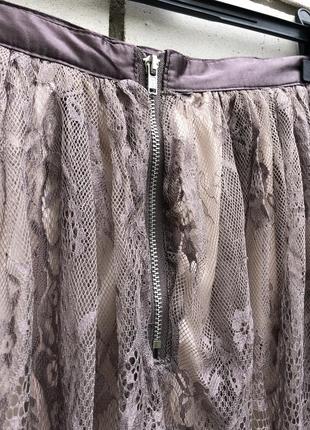 Кружевная ,гипюровая,ажурная юбка h&m10 фото