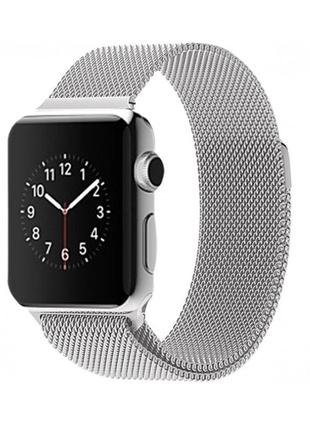 Ремешок для часов milanese loop steel bracelet apple watch, 42-44 мм. silver