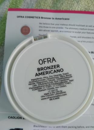 Бронзер бронзатор мерехтливий сша офра ofra cosmetics bronzer in americano