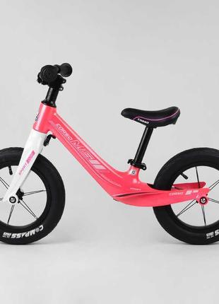 Велобіг для дітей 12"corso 45383 з надувними колесами, магнієвою рамою й алюмінієвим виносом керма2 фото