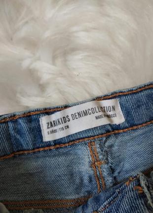 Юбка джинсовая zara kids denim на девочку с лампасами4 фото