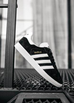 Жіночі кеди адідас газель adidas gazelle. кросівки жіночі адідас газель чорні3 фото