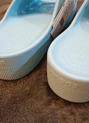 Crocs classic platform slide шльопанці на платформі крокс.7 фото