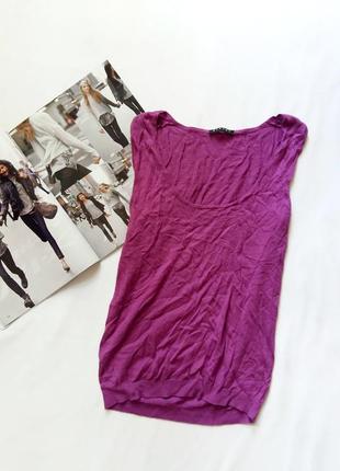 Сиреневая кофточка без рукавов sisley