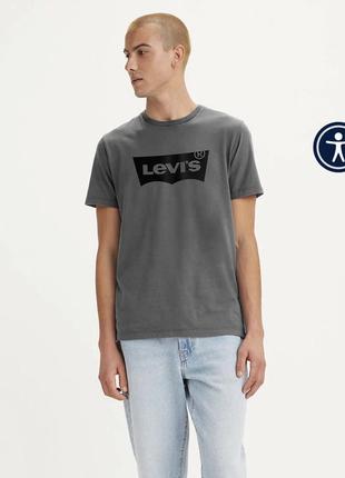 Футболка мужская levi’s оригинал l серая