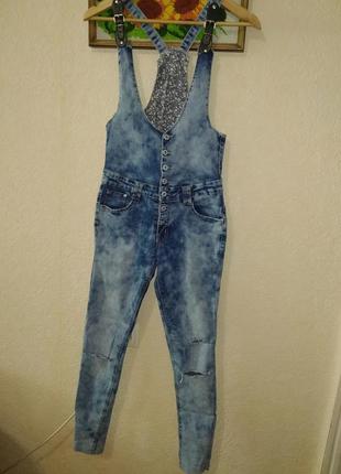 Джинсовый комбез