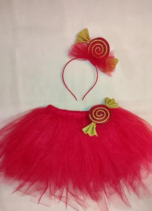 Костюм цукерка, обруч цукерка, обідок з цукеркою, костюм цукерочка