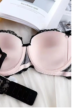 Мереживна двоколірна анжеліка, finetoo з push up, а/в чашка. чашка: а/в.3 фото