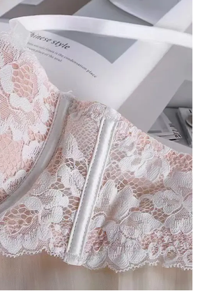 Мереживна двоколірна анжеліка, finetoo з push up, а/в чашка. чашка: а/в.4 фото