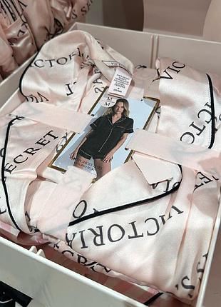 Сатиновая пижама victoria's secret виктория сикрет оригинал