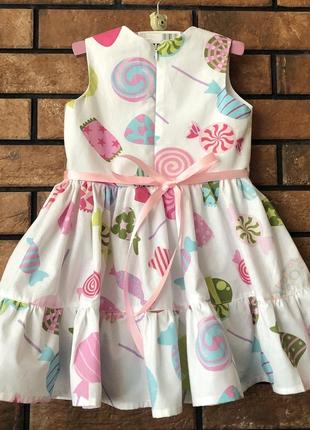 Новое платье конфетка карамелька в наличии 98-104рр4 фото