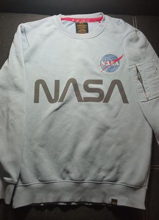 Свитшот alpha industries x nasa