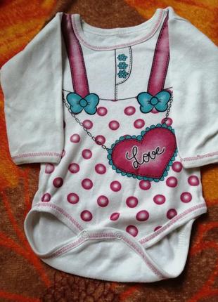 Бодік на довгий рукав 74-80