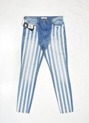Базовые скинни слим зауженные джинсы в полоску guess2 фото