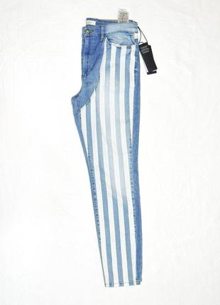 Базовые скинни слим зауженные джинсы в полоску guess3 фото
