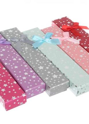 Подарочные коробочки для цепочки 21*4*2,5 см (упаковка 12 шт)