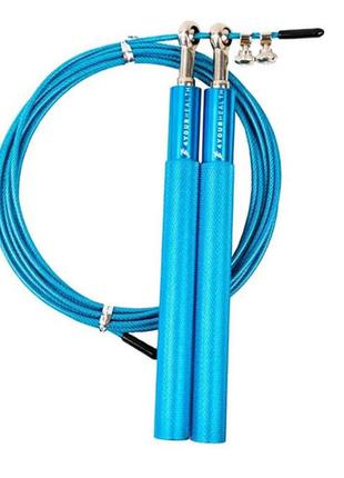 Скакалка швидкісна jump rope premium 0200 блакитний (56576023)