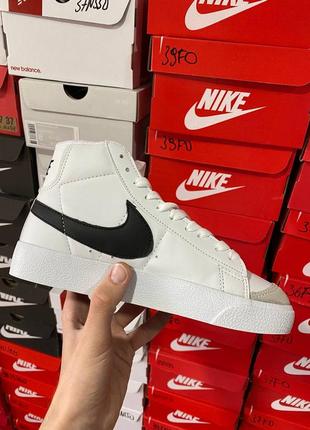 Кроссовки nike blazer mid vintage 77 white2 фото